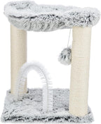 TRIXIE Adra Cat Tree with Brush, Scratching Posts, Hammock, Dangling Cat Toy