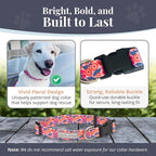 Lucky Love Dog - Adjustable Dog Collar with Easy Click Buckle for Small Ones, Durable, & Comfortable for Male & Female Dogs, Pet Collar for Puppies & Adult Dogs - Rosie, XS