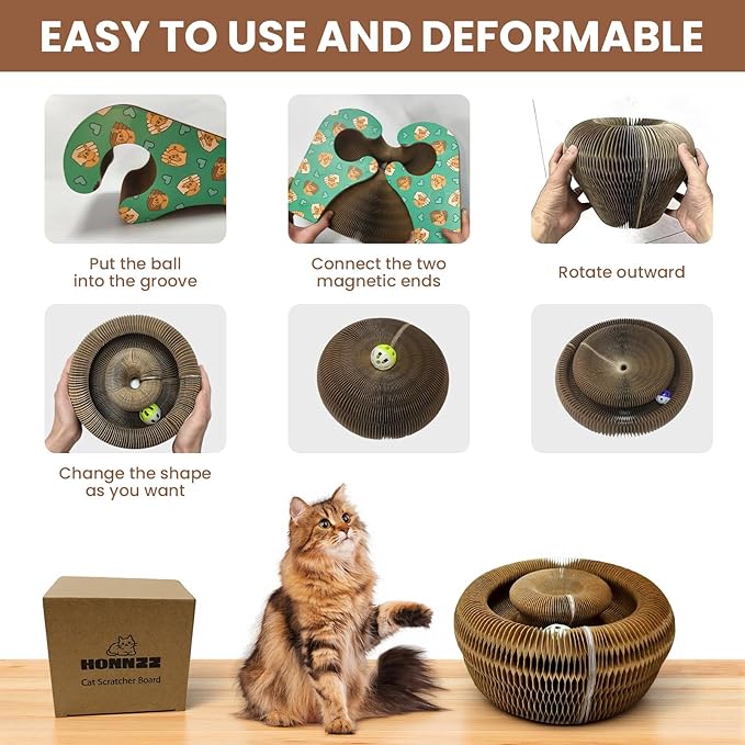 Buddha's Hand Shaped Cat Scratcher - Unique Design, Scratch-Resistant, Pet-Safe for Feline Activity & Home Aesthetics
