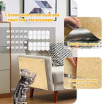 Cat Scratch Mat,118.5"x17.4" Trimmable Self-Adhesive Cat Scratch Furniture Protector, Sticky Cats Scratcher Wall Mat, Covering Cat’s Tower, Couch Protector from Cats Claws (Beige)