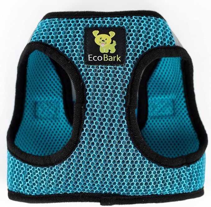 EcoBark Step in Dog Harness Reflective Soft Ultra Padded Mesh Dog Harnesses for XXS, XS, Small, and Medium Dogs Eco-Friendly Comfort Secure Halter No Pull Adjustable Pet Vest