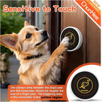 ChunHee Dog Door Bell, Smart Dog Doorbell for Potty Training to Go Outside, Dogs Bells for Doggie to Ring to Go Potty Train with Customized Ringtones Adjustable Volume, 1 Dog Button