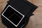 Outdoor Cat House Cat House for Outdoor and Indoor Use - Waterproof Shelter for Cats, Dogs, and Feral Animals (Black cat House, Medium)