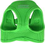 Puppia Neon Soft Vest Harness Step-in No Choke No Pull Walking Training for Small and Medium Dog, Green, Small