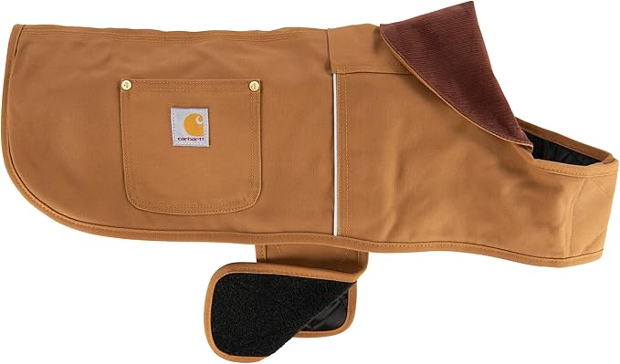 Carhartt Firm Duck Dog Chore Coat, Insulated Weather Resistant Jacket for Cold and Windy Conditions, Carhartt Brown, Medium