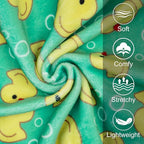 KYEESE Dog Pajamas Stretchy Pet Jammies Coat Comfy Pet Onesie Costume Velvet Dog Pajamas Small Sized Dogs Soft Dogs Clothes Pjs with Yellow Ducks Pattern, Large