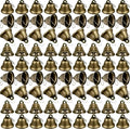 Shimeyao 100 Pieces Bronze Bells 1.5 x 1.57 Inch Vintage Small Bells with Spring Hooks for Craft Wind Chimes Dog Potty Training Doorbell Wedding Decor Craft Making Hanging Favor