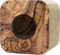 Cat Scratcher House, Cozy Cardboard Design, Safe and Secure for Kittens, Eco-Friendly, Wood Grain (Square)