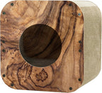 Cat Scratcher House, Cozy Cardboard Design, Safe and Secure for Kittens, Eco-Friendly, Wood Grain (Square)