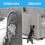 Anti Cat Scratch Furniture Protector 236 x 12 Inch Large Couch Protector for Cats Single-Sided Sticky Couch Protector Clear Couch Corner Guards Tape for Furniture Couch Sofa Door Walls