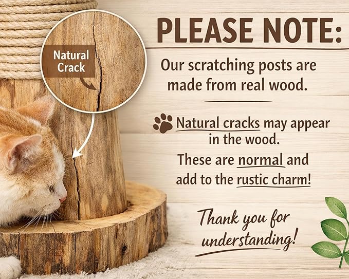 Aesthetic Flower Cat Tree Tower with Scratching Post for Indoor Cats, 30" H Modern Cat Tree with Natural Solid Wood Branch, Fluffy Cat Beds Removable & Large Scratching Board, Dreamy Blue