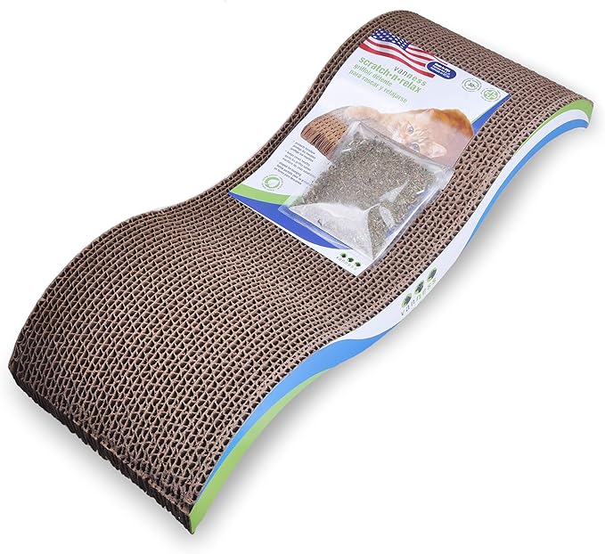 Van Ness Pets Scratch-N-Relax Cat Scratch Pad And Lounger
