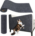 ReWallpaper Cat Scratching Mat Self-Adhesive Dark Grey Cat Scratch Furniture Protector Roll for Sofa Couch Armrest Chair Wall Corner Tower Post Durable Scratch Pad Strong Grip Claw Guard 15.8inx6.5ft