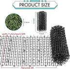 Zopeal 6.5ft Cat Repellent Mat with 8 Ground Stakes 8 Zip Ties, Spikes Deterrent Mat Keep Dog Off Couch for Indoor Outdoor Keep Pet Off Yard Garden, 79 x 12 Inch/1 Roll