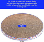 Round Cat Scratcher Pad 10 inch Diameter 3/5 inch Thickness Scratch Replacement Refill Scratching Board Cat scratchers for Indoor Cats (3 Pc)