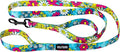 Wolfgang Heavy Duty Dog Leash, Pull-Tested for Walking & Training, LazyDaisy Print, Dual Handle Large