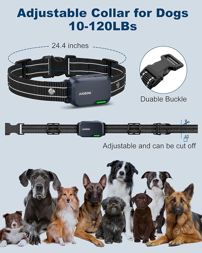 Jugbow Dog Shock Collar - 4200FT Dog Training Collar with Remote Innovative IPX7 Waterproof with 4 Training Modes, Rechargeable E-Collar for All Breeds(NBU)