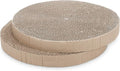 Navaris Round Cat Scratcher Pads (Pack of 2) - 13 3/8" Diameter x 1 3/8" High (34 cm x 3.5 cm) - Refills Cardboard Cat Scratcher Bed 52414