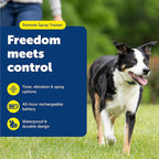 PetSafe Remote Spray Trainer, Dog Training Collar - 3 Modes: Tone, Vibration or Spray - Rechargeable and Water-Resistant Includes Citronella and Unscented Spray Refills - 300 Yards (900 Feet) Range
