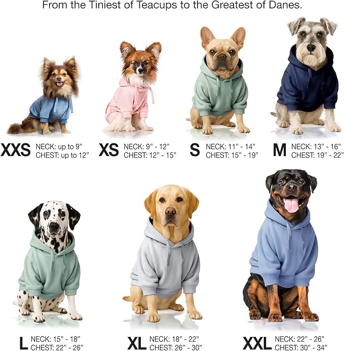 Cooper II Organic Cotton Velour Dog Hoodie Pet Coat for Small, Medium and Large Dogs, Heather Gray Color Block, X-Large (55-80 lbs)
