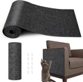Cat Scratch Mat - 78.74"x15.74" Self-Adhesive Anti Scratching Pad for Couch, Trimmable DIY Cat Sofa Furniture Wall Cat Tower Protector, Replacement Pads for Pet Couch Protector from Claws Dark Gray