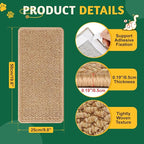 ENONCI Corner Cat Scratcher Wall Mounted for Indoor Cats, Cat Scratcher Pad for Door Frame, 19.6X9.8 Inch Anti Cat Scratch Door Furniture Protector for Couches and Walls