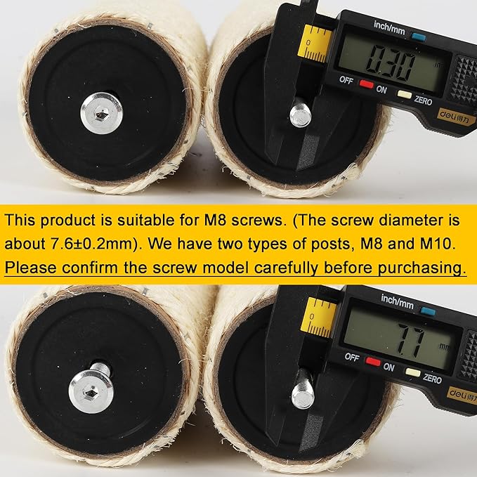 4 Pcs 2.9in 7.4cm Diameter Cat Tree Scratching Post Replacement Sisal Pole (M8, 11.8in/30cm)
