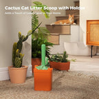 Cute Cat Tree with Flower Top Bed - Cloud Scratching Posts, Cactus Cat Litter Scoop with 2 Replaceable Compostable Scoops