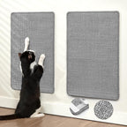 Cat Scratcher Mat,Natural Sisal Cat Scratch Pad with Hook&Loop Tape,Horizontal Floor Kitty Scratching Pads Rug for Indoor,Cat Furniture Protector for Couch&Carpets&Sofas, Medium, Grey, 2 Pack