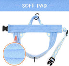 Didog No Pull Dog Harness with Soft Padded, Easy Walk Dog Harness with Quick Release Buckle, Adjustable & Reflective Pet Harness with Soft Padded for Medium Dogs (M:Chest 22-26", Blue)