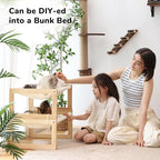 FUKUMARU Cat Bed Hammock, Cozy Velvet Cat Couch for Indoor Cats, Raised Wooden Cats Perch, 21 Inch Pet Sofa, Outdoor Dog Beds, Suitable for Puppy, Bunny and Small Animal, White