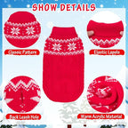 Warm Winter Dog Sweater - Cold Weather Pet Clothes for Small Medium Large Dogs Indoor Outdoor, Soft Classic Knit Puppy Apparel