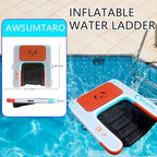 Inflatable Dock, Load-Bearing 200 pounds, Dog pet ramp, Suitable for Swimming Pools, Boat Docks, Lakes, Beach use Water Sports Platform.