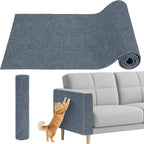Cat Scratch Couch Furniture Protector, Self-Adhesive & Cuttable Furniture Scratch Protector Pad, Wear-Resistant Wall & Sofa Guard, Multi-Functional Cat Scratcher Light Gray