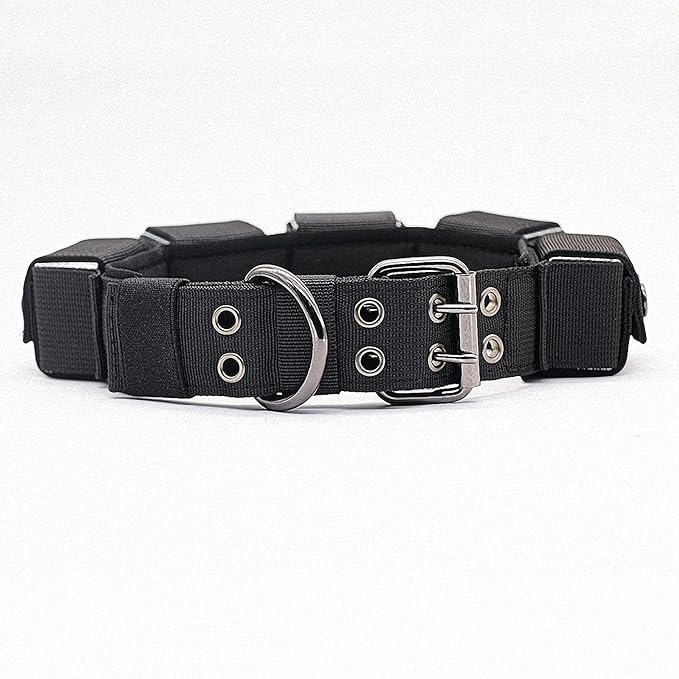 Tactical Weighted Dog Collar - Weights for Training & Exercise - Free Weights, Small, Medium, Large Dogs
