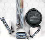 Lucky Love Dog Wide Dog Collar - Adjustable, Durable, Soft Webbing, & Comfortable 1.5 inch Wide Collar for Dogs Male and Female with Strong Buckle - Murphy, Medium