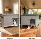 Dog House Outdoor Weatherpoof Plastic Large Dogs Houses Indoor Waterproof Stray/Pet Dog Shelter Outside for Large and Medium Dogs