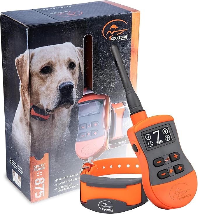 SportDOG SportTrainer Remote Trainer - Reliable Off-Leash Control - OLED Screen - Waterproof Dog Training Collar - Rechargeable E-Collar - 1/2 Mile-Range - Orange