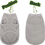 Paiaite 3 Pieces Plain Dog Shirt Sleeveless Puppy Cotton Dog Shirts Breathable Pet Apparel Tank Top Colorful Puppy Sweatshirt Clothes for Small Medium Dogs Black Green and Gray S