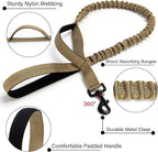 Tactical Dog Collar Set, Adjustable Military Training Nylon Dog Collar with Control Handle and Heavy Quick-Release Metal Buckle for Small Medium Large Dogs, Brown S
