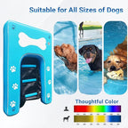 60"x42" Dog Boat Ramp with Thickened Non-Slip Mat, Dog Paw Patterns, Supports Up to 240 lbs, Perfect for Pools, Lakes, and Beaches