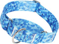 1.5 Inch Martingale Collar for Dogs, Wide, Big & Thick, No-Slip, Escape Proof, Choke-Free, No Pull Cinch Collar for Medium, Large, Extra Large Dogs - Blue XL