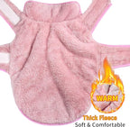 Malier Dog Winter Coat, Reversible Fleece, Small, Pink - Windproof, Warm Dog Jacket for Small Medium Large Dogs