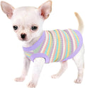 Elevate Your Pet's Comfort and Fashion: Premium 100% Cotton Rib Dog Shirt Vest for Small Breeds Like Chihuahuas, Yorkies, and Puppies .Year-Round Style with Tank-Style Puppy Attire Light Purple XXL
