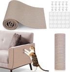 78.7"x15.8" Cat Scratch Mat,Adhesive Cat Scratch Pad for Furniture,DIY Cats Scratch Furniture Protector for Furniture,Sofa,Couch,Covering Cat Scratching Post Replacement Pads,Light Khaki