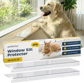 PROTECTO 2Pack Window Sill Protector from Dogs - 29.5x3.25 Clear Window Guards from Cats Scratching, Chewing & Clawing - Keep Your Sills Smooth & Paws Safe - Ultra Strong Window Sill Cover Protection