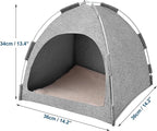 Cat Tent, Cat Houses for Indoor Cats, Quick Assembly and Disassembly, Portable Pet Tent, for Cats, Small Dogs and Other Small Animals (Light Gray)