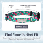 Lucky Love Dog - Adjustable Dog Collar with Easy Click Buckle for Small Dogs, Durable, & Comfortable for Male & Female Dogs, Pet Collar for Puppies & Adult Ones - Penny, Small