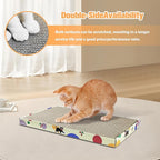 Cat Scratching Boards, 3 Pack Cat Scratch Pad With Box, Double-Sided Reversable Long Lasting Corrugate Scratchers, Refillable Scratch Pad, Cardboard Cat Scratcher for Small Medium Cat Kitten (17”x10”)