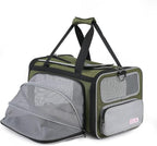 Pawaii Pet Carrier, TSA Airline Approved Cat Carrier, Soft Sided Collapsible Pet Travel Carrier, Foldable, Protable, Travel Friendly Pet Travel Carrier for Cats and Puppy